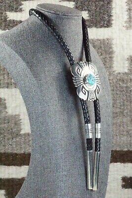Turquoise & Sterling Silver Bolo Tie - Richard Singer