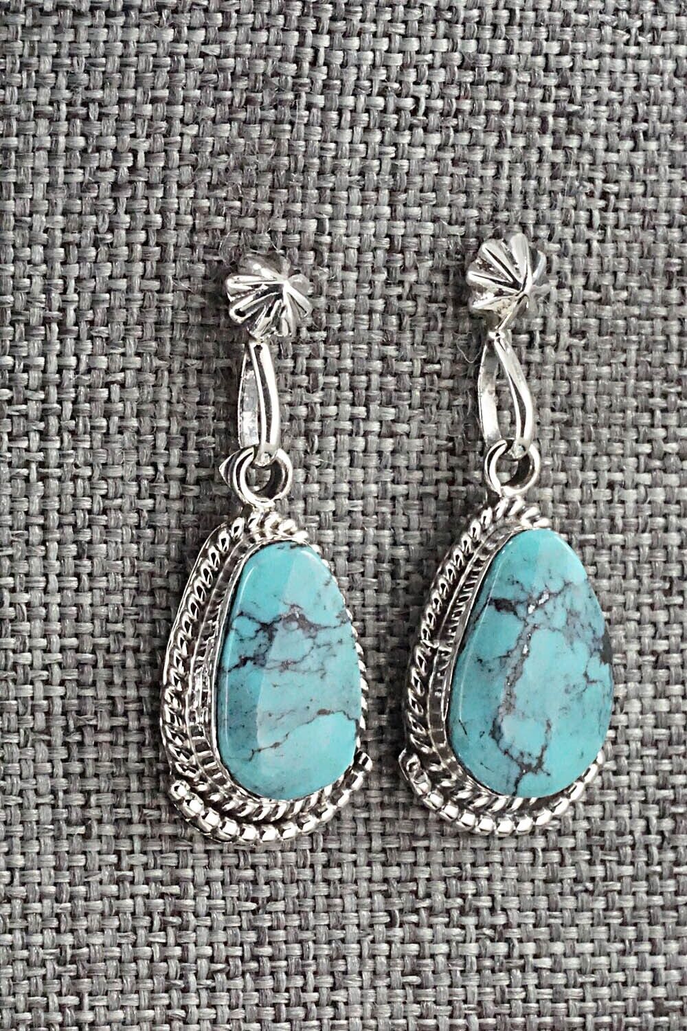 Turquoise and Sterling Silver Earrings - Sharon McCarthy