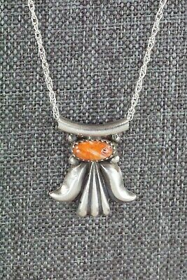 Spiny Oyster & Sterling Silver Necklace - Sharon McCarthy