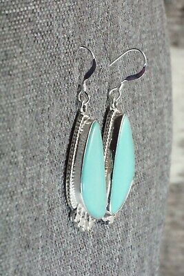 Turquoise and Sterling Silver Earrings - Sharon McCarthy