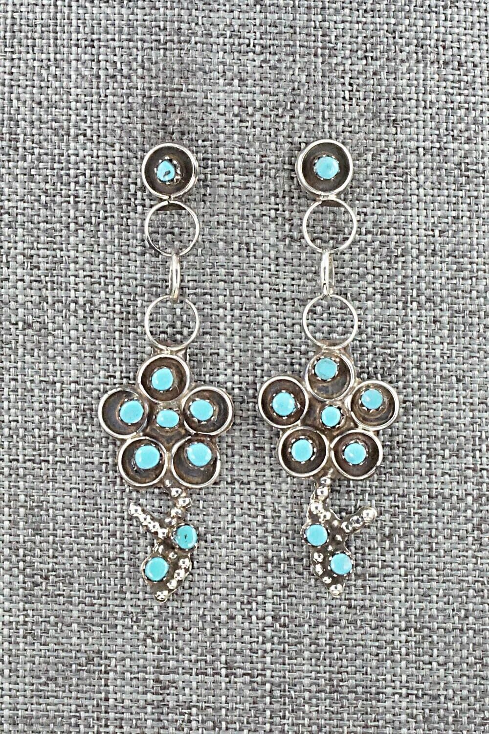 Turquoise & Sterling Silver Earrings - Marlon Quam