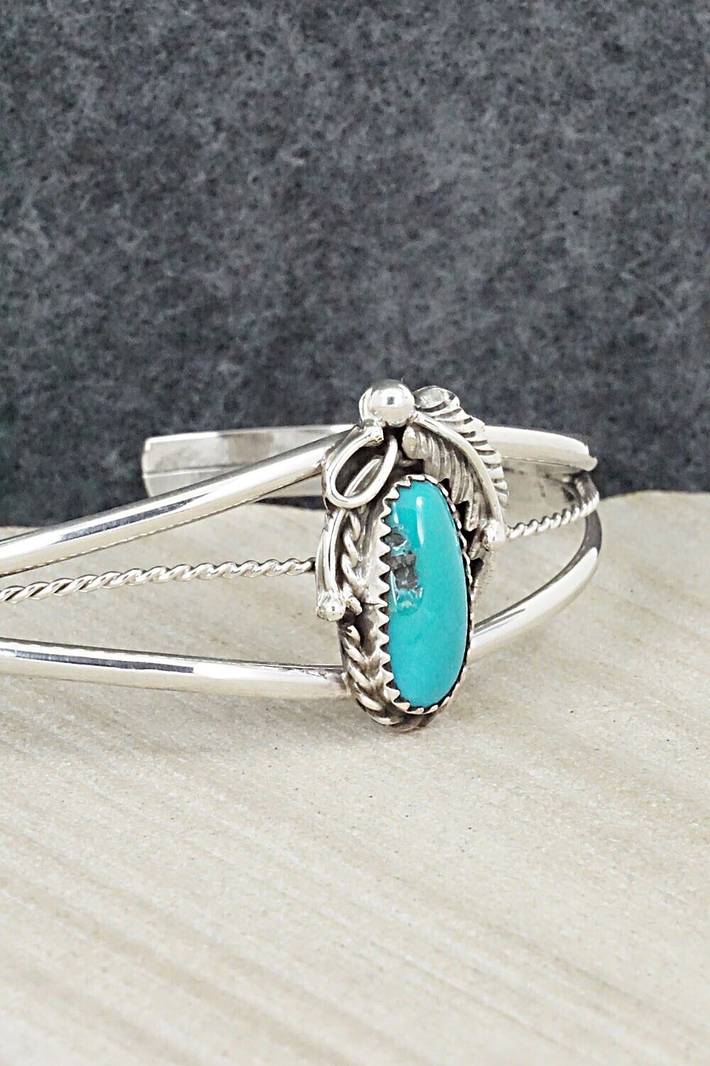 Turquoise & Sterling Silver Bracelet - Alice Rose Saunders