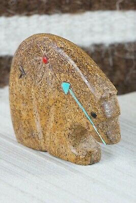 Bear Zuni Fetish Carving - Rhoda Quam - High Lonesome Trading