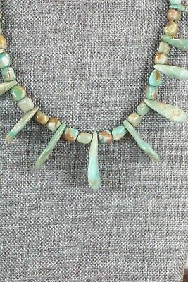 Turquoise & Sterling Silver Necklace - Navajo