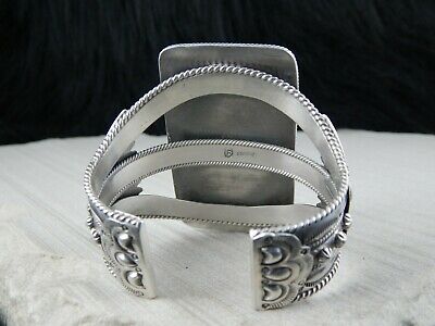 Navajo Turquoise & Sterling Silver Bracelet - Raymond Delgarito - High Lonesome Trading