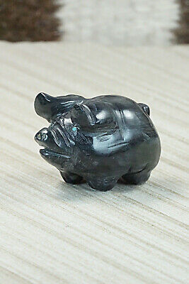 Pig Zuni Fetish Carving - Stanton Hannaweeke