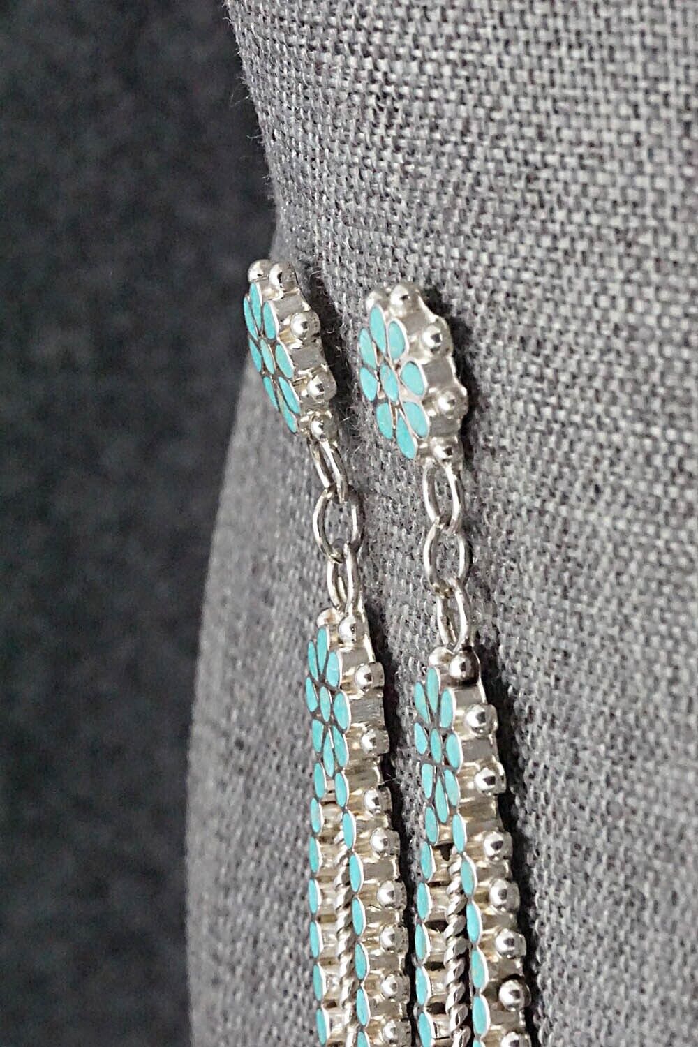 Turquoise & Sterling Silver Earrings - Michelle Peina