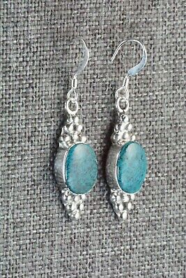 Turquoise & Sterling Silver Earrings - Judy Largo