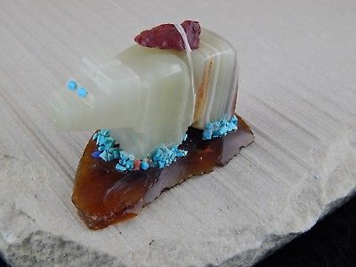 Bear Zuni Fetish Carving - Roger Shebola - High Lonesome Trading