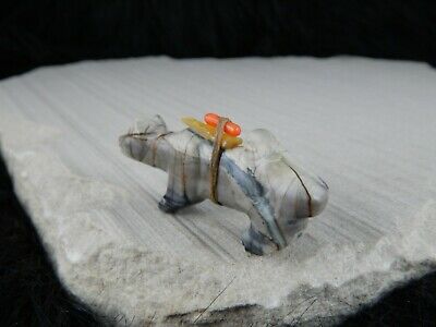 Mountain Lion Zuni Fetish Carving - Kevin Quam - High Lonesome Trading