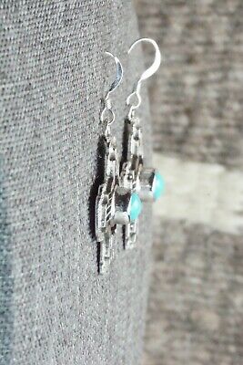 Turquoise & Sterling Silver Earrings - Annie Spencer