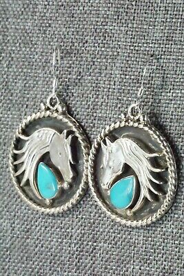 Turquoise & Sterling Silver Earrings - Genevieve Francisco