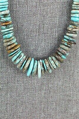 Turquoise & Sterling Silver Necklace - Navajo