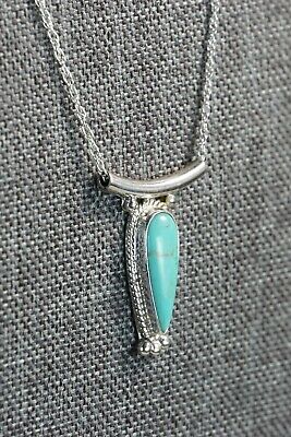 Navajo Turquoise & Sterling Silver Necklace - Sharon McCarthy