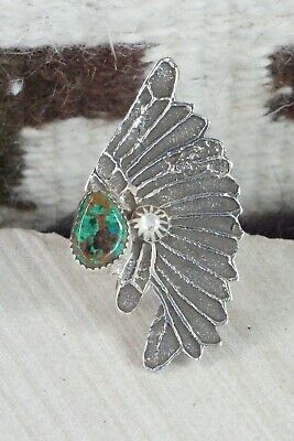 Turquoise & Sterling Silver Ring - Delbert Arviso - 10.5