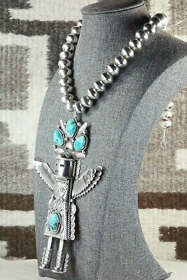 Turquoise & Sterling Silver Pendant with Necklace - Garrett Hale