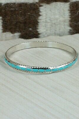 Turquoise & Sterling Silver Bangle- Jessica Chavez