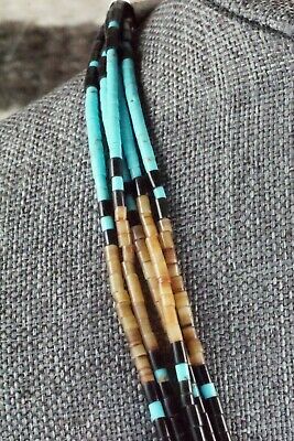 Turquoise, Coral and Shell Necklace - Esquipula Tenorio