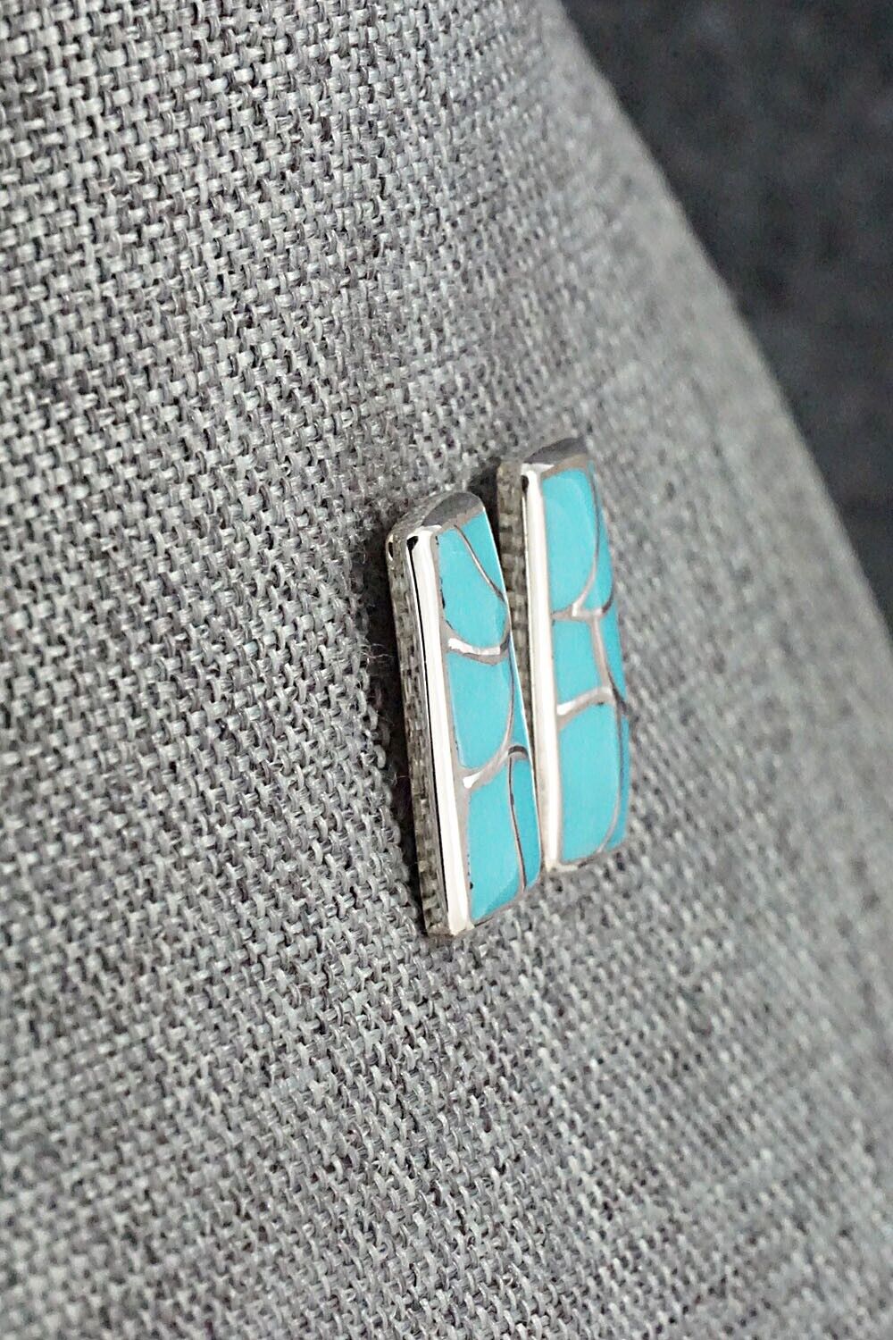 Turquoise & Sterling Silver Earrings - Orena Leekya