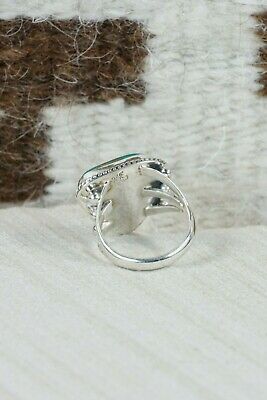Navajo Turquoise and Sterling Silver Ring - Grace Kenneth - Size 6