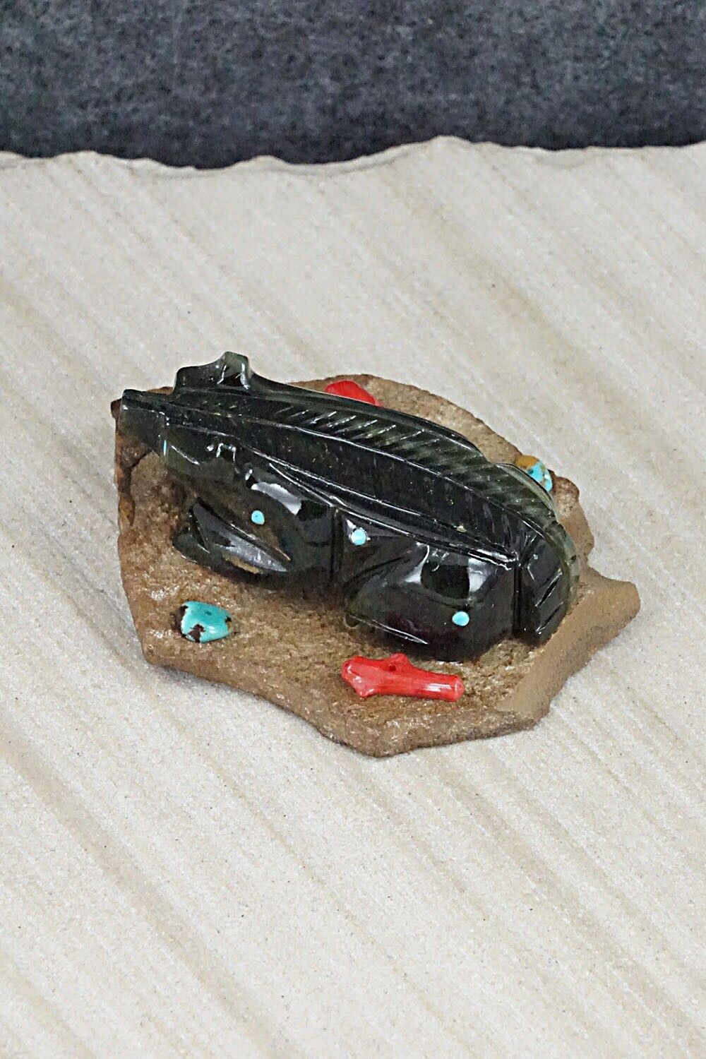 Badger Zuni Fetish Carving - Chris Nastacio