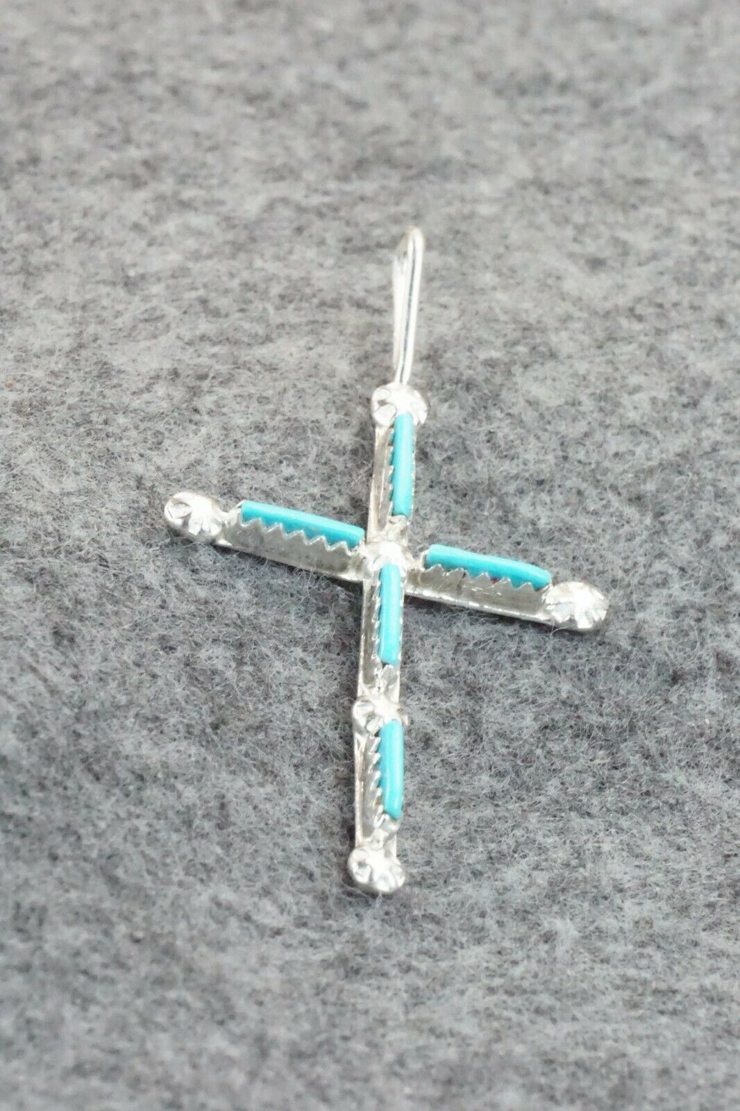 Turquoise & Sterling Silver Pendant - Diana Bellson