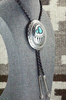 Turquoise & Sterling Silver Bolo Tie - Wilbert Muskett Sr.
