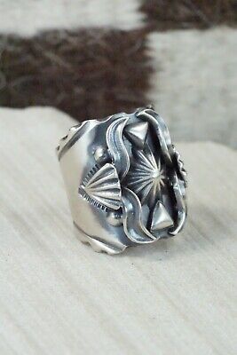 Navajo Sterling Silver Ring - Delbert Gordon - Size 10.5