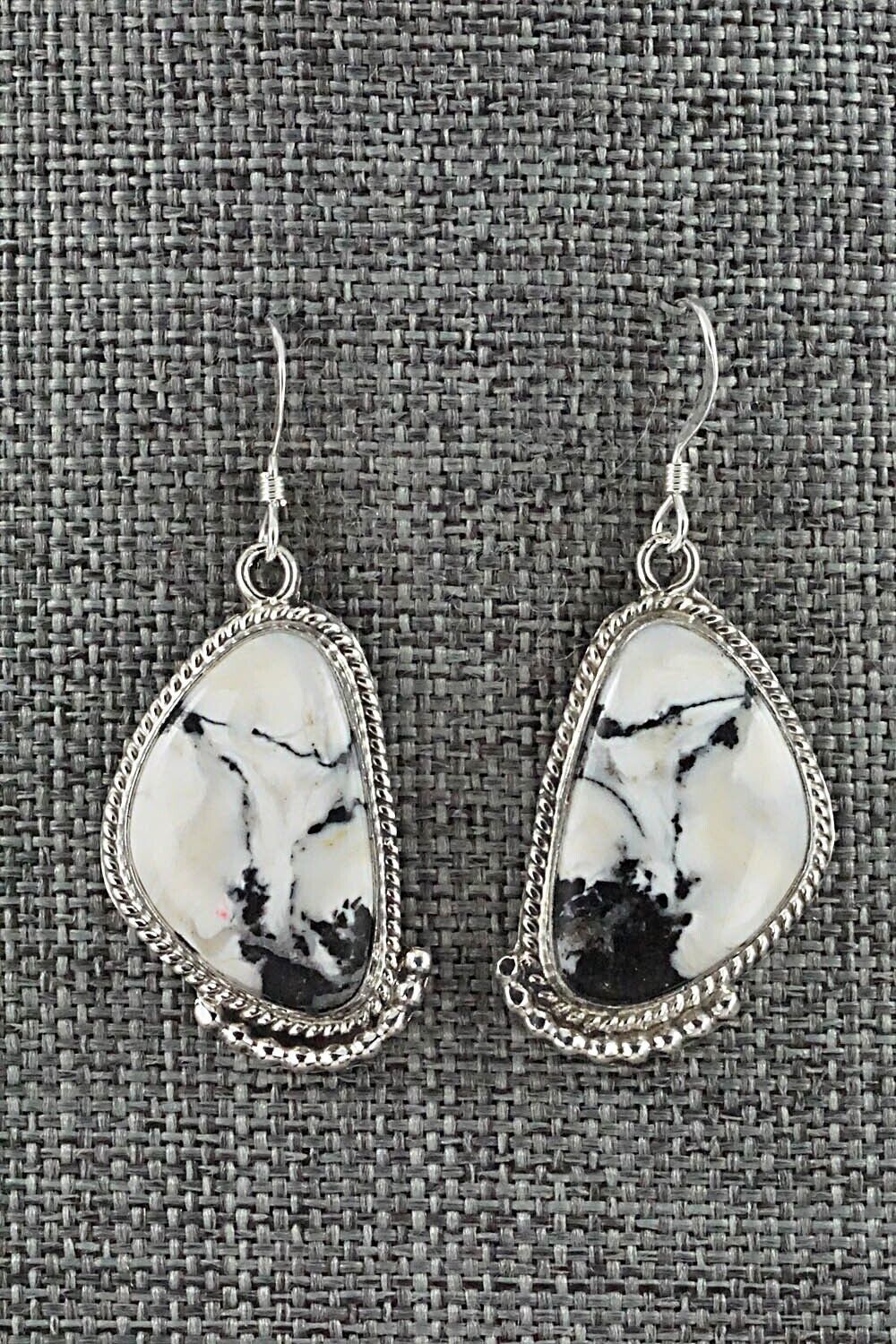 White Buffalo & Sterling Silver Earrings - Sharon McCarthy