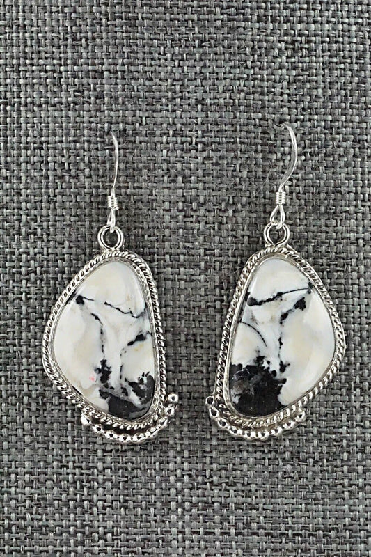 White Buffalo & Sterling Silver Earrings - Sharon McCarthy