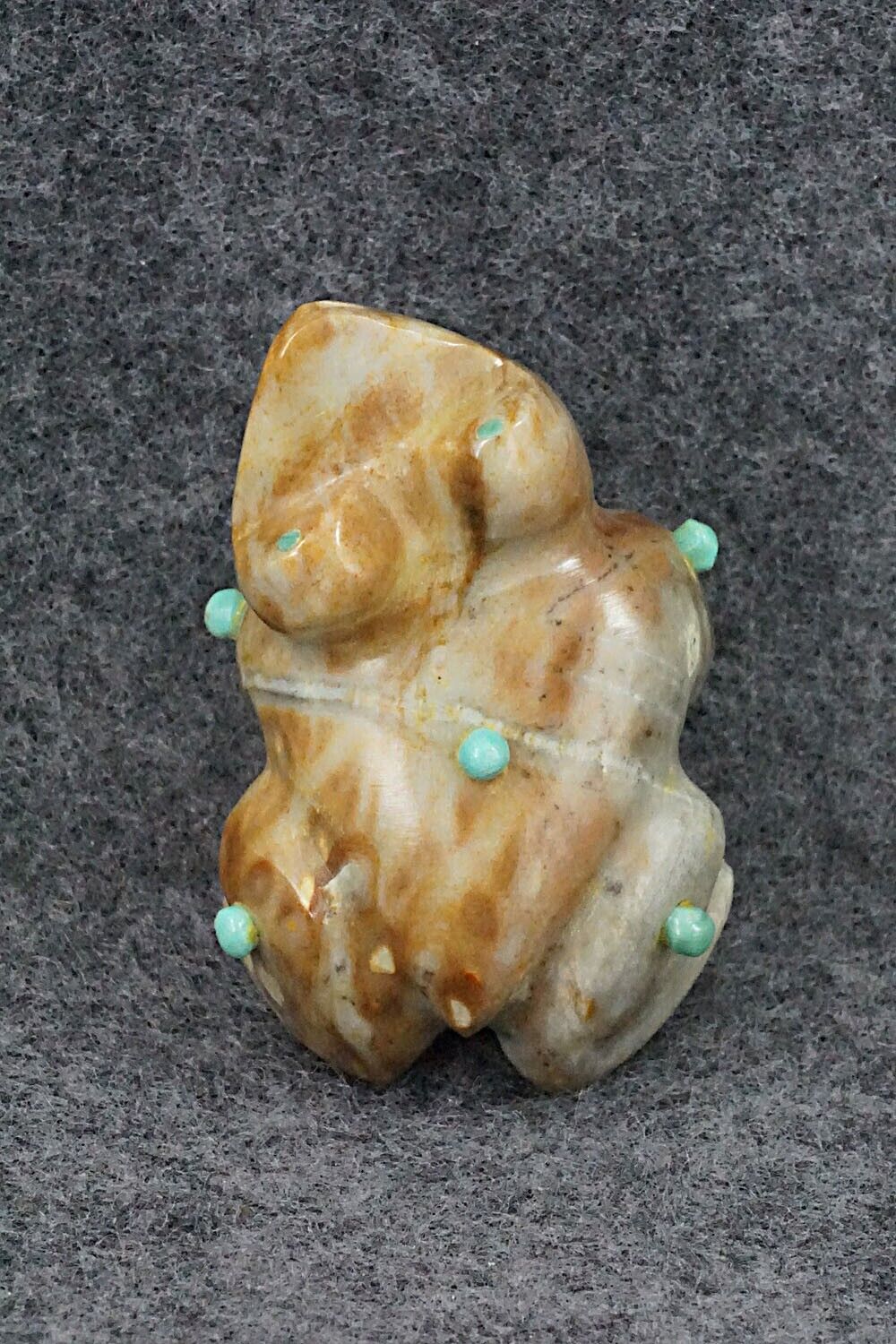 Frog Zuni Fetish Carving - Enrike Leekya