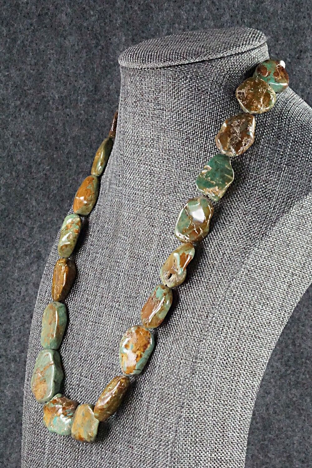 Turquoise and Sterling Silver Necklace - Louise Joe