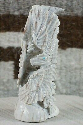 Eagle Zuni Fetish Carving - Jerrold Lahaleon - High Lonesome Trading