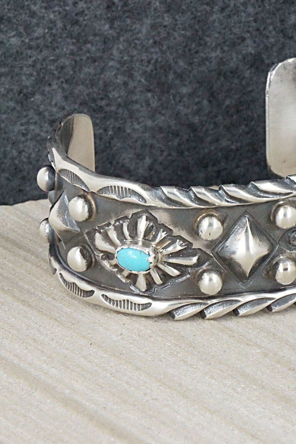 Turquoise & Sterling Silver Bracelet - Tim Yazzie