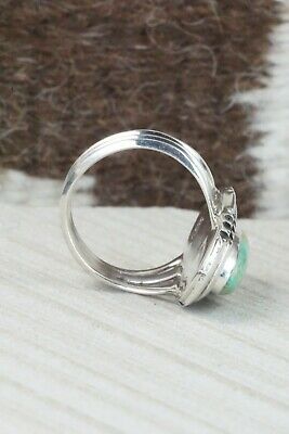 Turquoise & Sterling Silver Ring - Andrew Vandever - Size 10