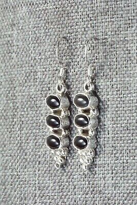 Onyx & Sterling Silver Earrings - Gary Shorty