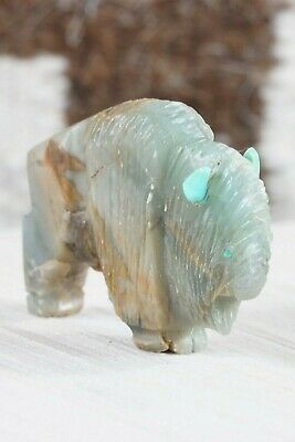 Buffalo Zuni Fetish Carving - Kevin Quam - High Lonesome Trading