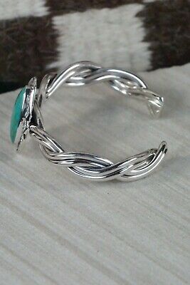 Navajo Turquoise and Sterling Silver Bracelet - Samuel Yellowhair