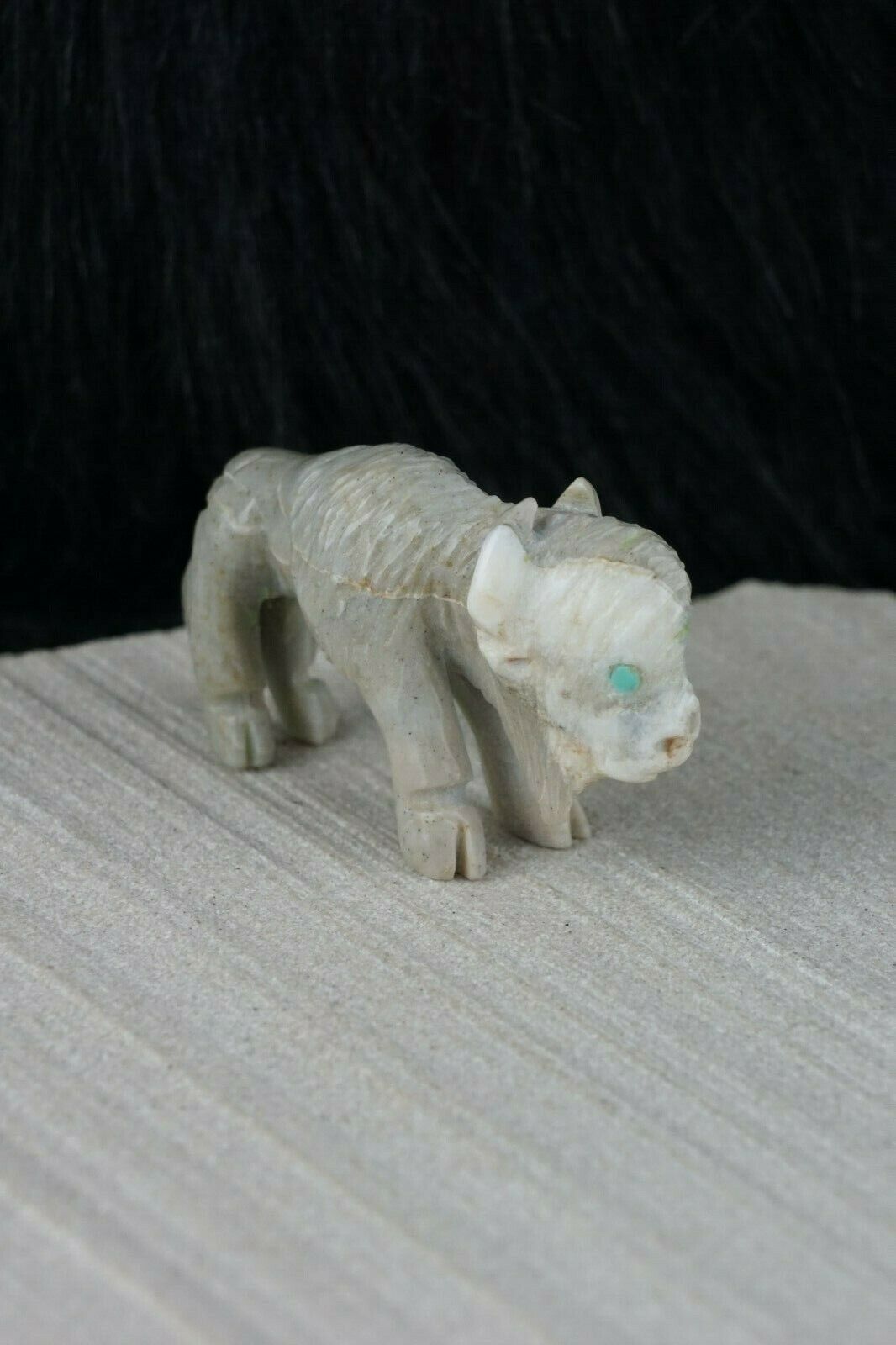 Buffalo Zuni Fetish Carving - Jonas Hastito - High Lonesome Trading