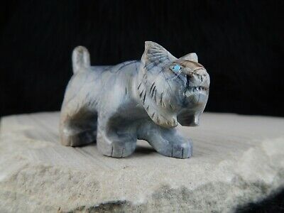 Bobcat Zuni Fetish Carving - Cody Nastacio - High Lonesome Trading