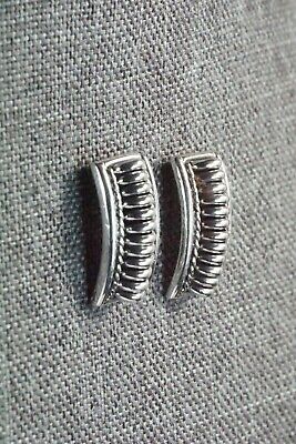 Navajo Sterling Silver Earrings - Thomas Charley