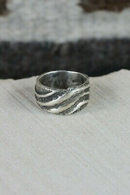 Navajo Sterling Silver Ring - Virgil Reader - Size 9 - High Lonesome Trading