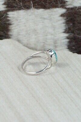 Turquoise and Sterling Silver Ring - Robert Martinez - Size 6