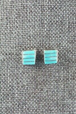 Turquoise & Sterling Silver Earrings - Janelle Shebola