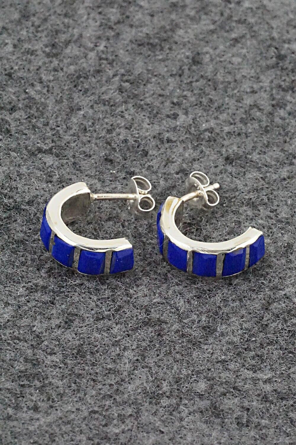 Lapis & Sterling Silver Earrings - Glennetta Luna