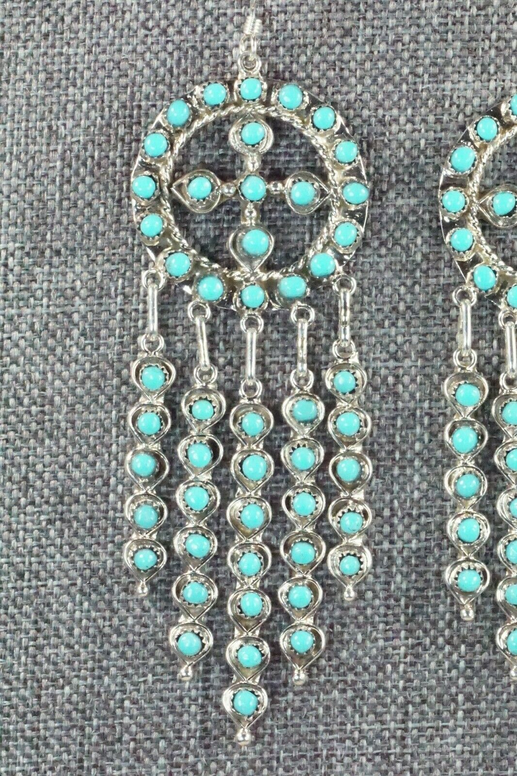 Turquoise and Sterling Silver Earrings - Waylon Johnson