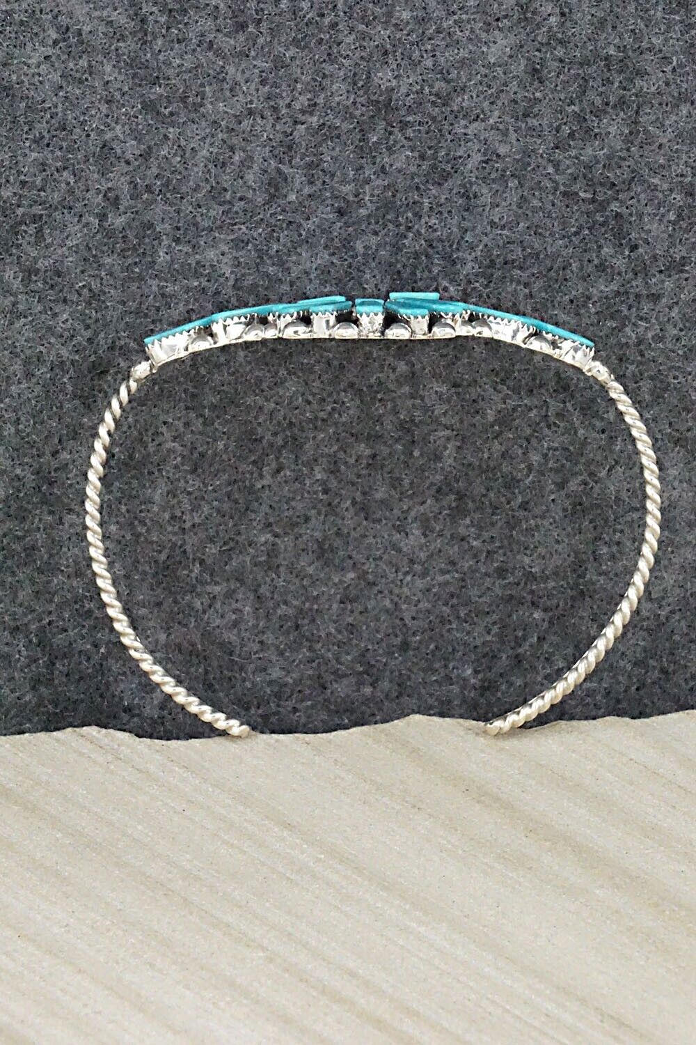 Turquoise & Sterling Silver Bracelet - Carlene Hattie