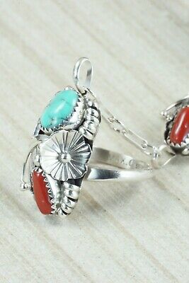 Turquoise & Coral Bracelet and Ring - Max Calladitto