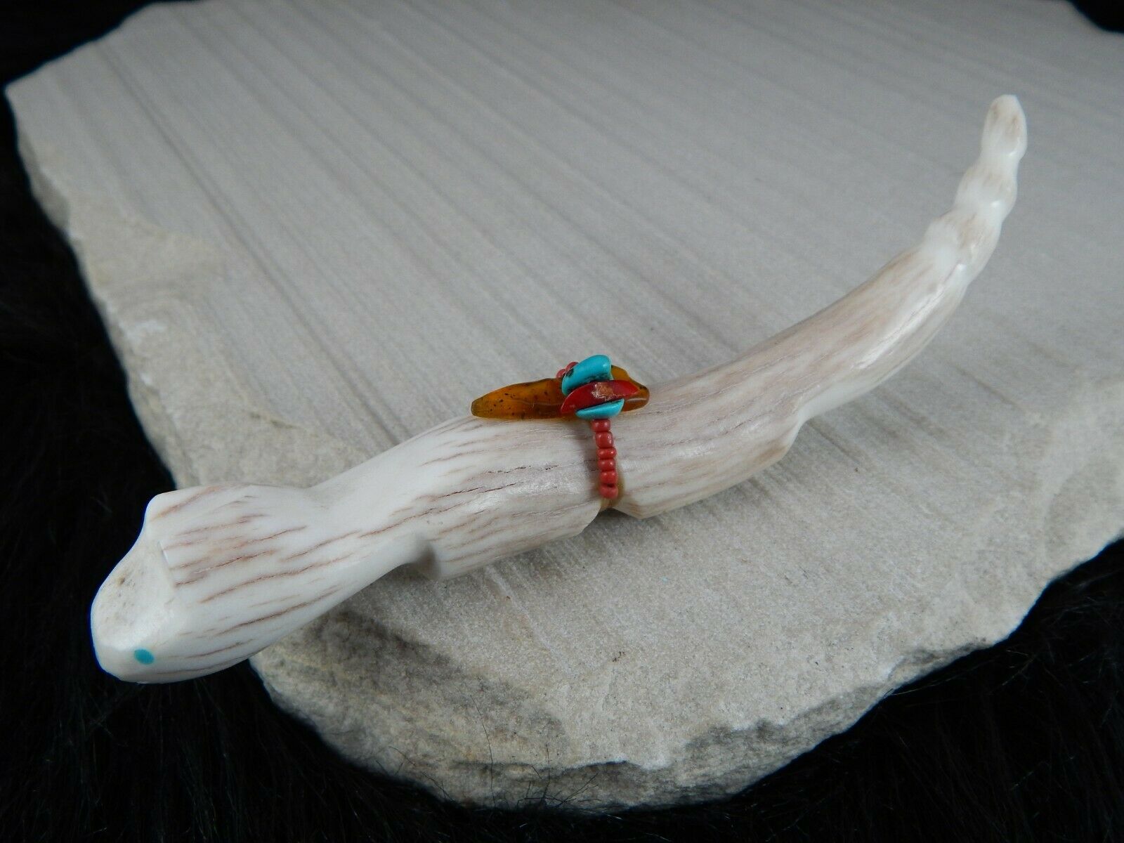 Mountain Lion Zuni Fetish Carving - Robert Weahkee - High Lonesome Trading