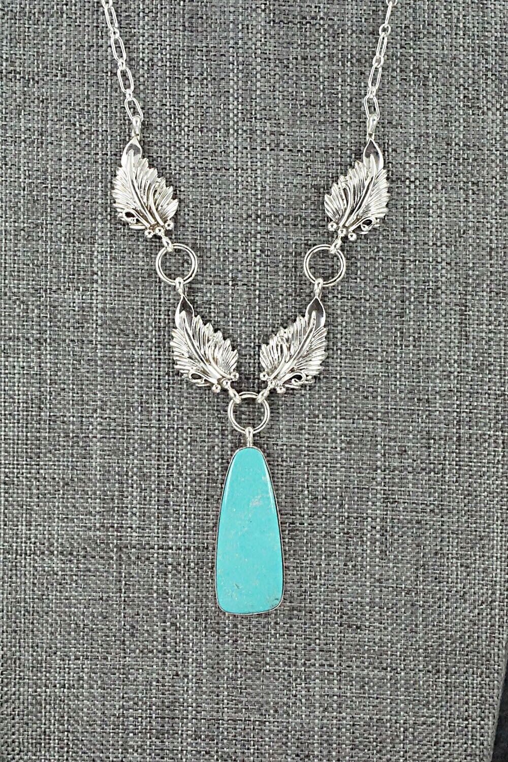 Turquoise & Sterling Silver Necklace - Mark Barney